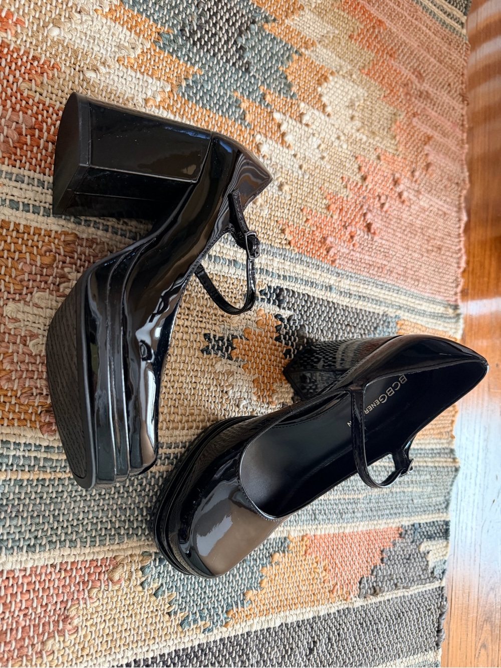CBG Generation Black Patent Leather Mary Jane Block Heel Pumps – Sz 7.5